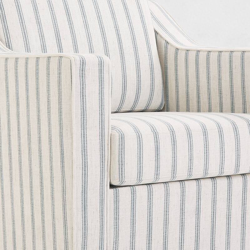 30" W Modern Accent Swivel Chair Comfy Upholstered Armchair