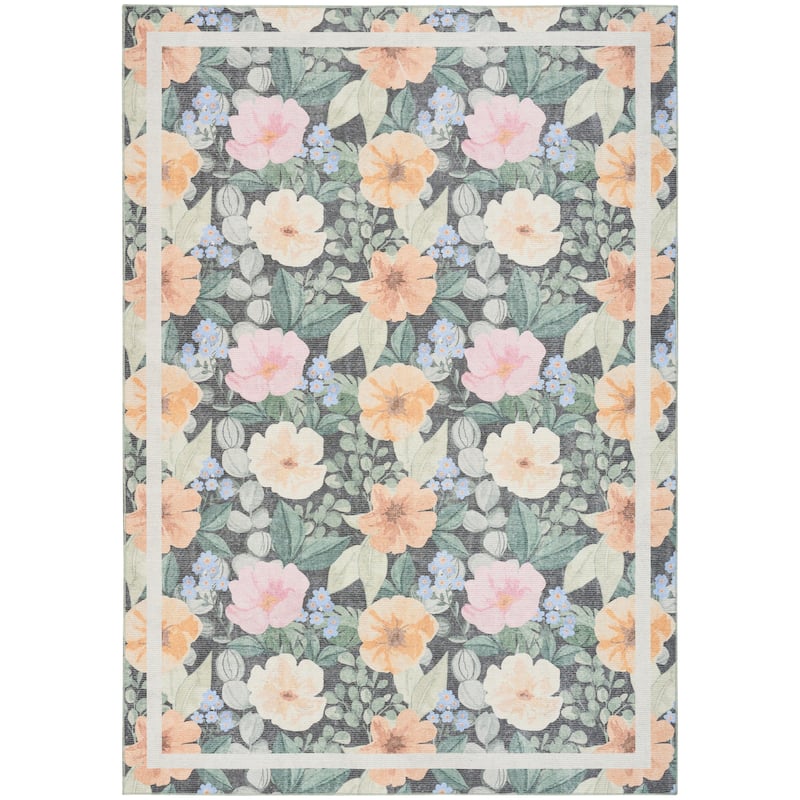 Nourison Botanical Washables Indoor only Floral Area Rug