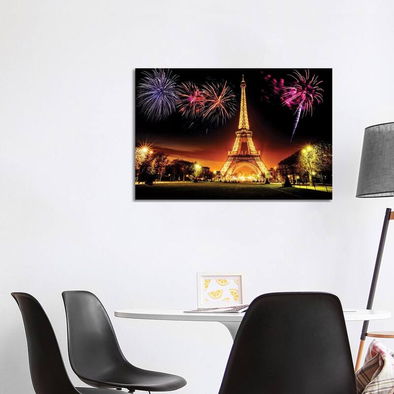 iCanvas "Eiffel Tower Illuminated At Night " by Susanne Kremer Canvas Print - 26x40x1.5