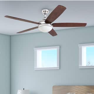 Copper Grove Mills 52-inch Modern Chrome Ceiling Fan with Remote