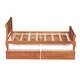 preview thumbnail 36 of 54, Twin Size Wood Platform Bed with 4 Drawers Storage Bed for Kids, Teens