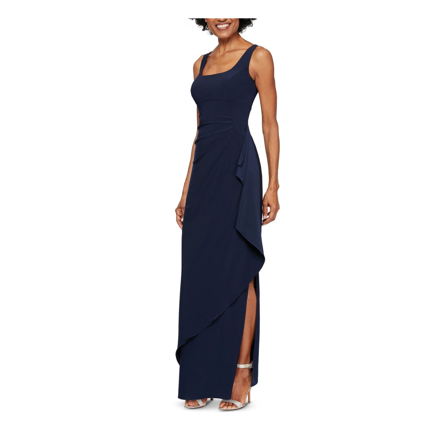 navy blue formal top
