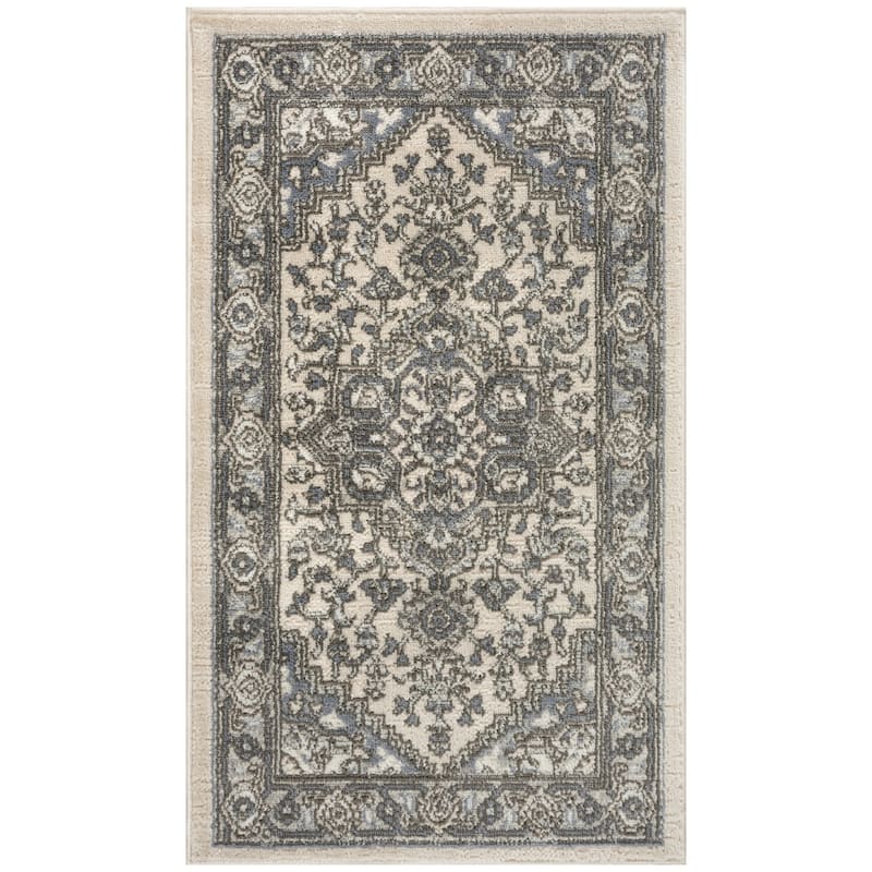 Nourison Quarry Indoor only Persian Area Rug. - 2' 2" x 3' 9" - Ivory/Blue
