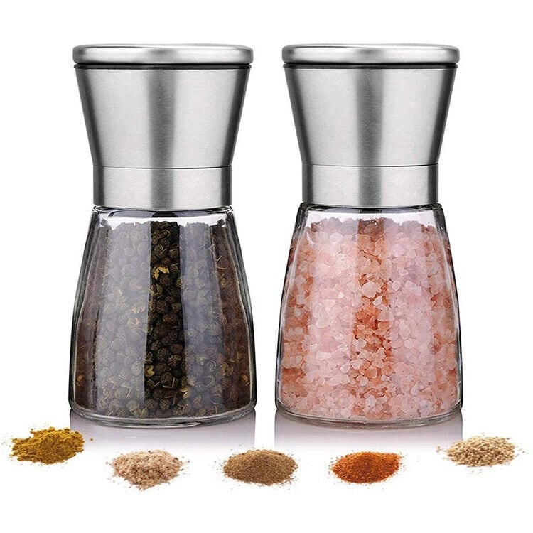 ZWILLING Crushgrind Glass Salt and Pepper Mill - Set of 2