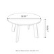 preview thumbnail 17 of 52, Elm Plus Outdoor Patio HDPE Round Coffee Table Side End Table
