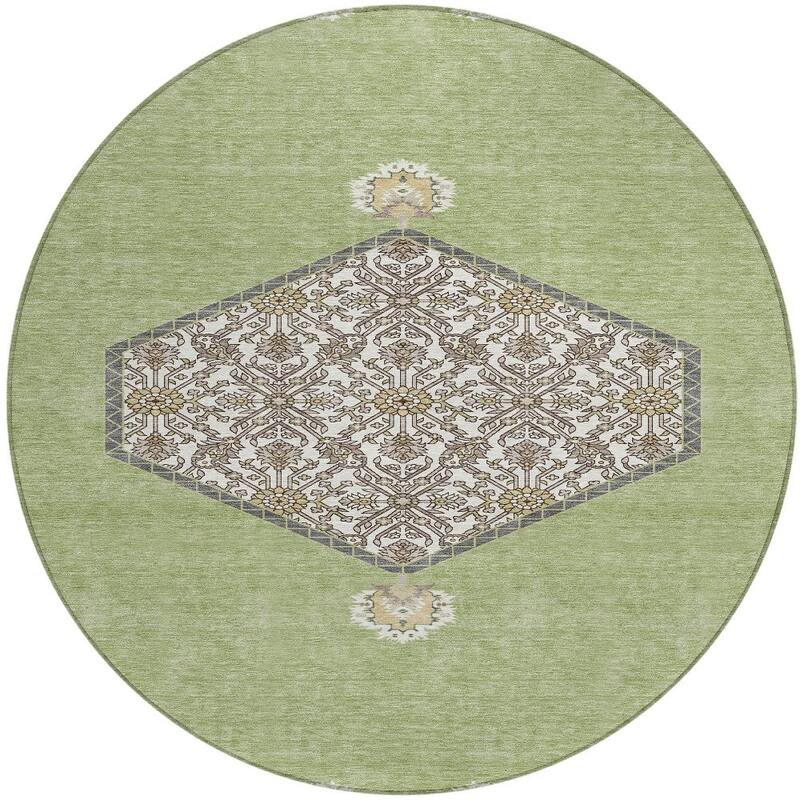 HomeRoots Oriental Traditional Rectangle Outdoor Rug