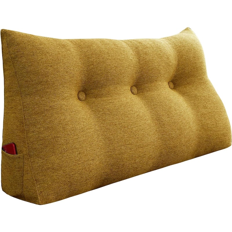 Backrest Reading Throw Pillow Wedge Headboard for Twin Bed