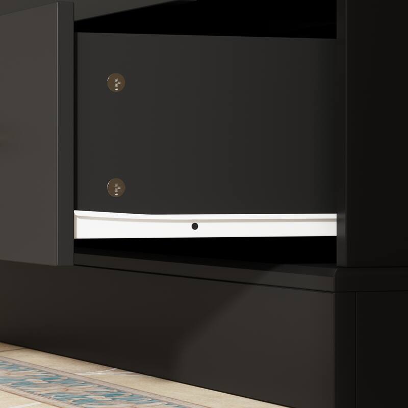 70.1" Storage Cabinet Display Cabinet Kitchen Pantry Cabinet, Cupboard