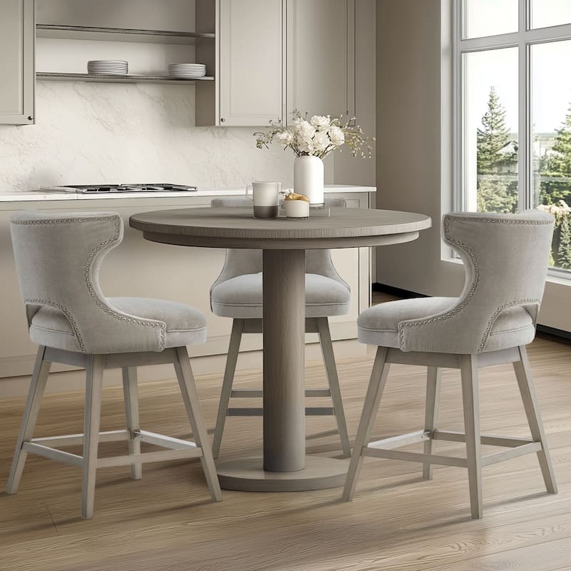 Madison Park Janet 360 degree Swivel Counter Stool