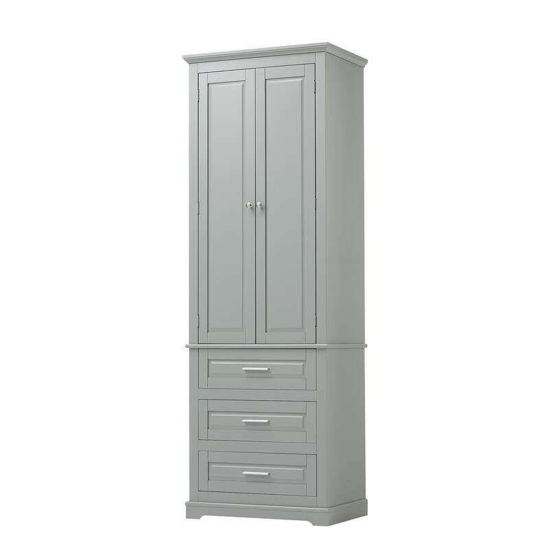 24'' x 15.7'' x 70'' Freestanding Bathroom Cabinet with 3 Drawers