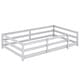 preview thumbnail 48 of 70, Toddler Montessori Bed Kids Floor Bed Frame with Fences, No Slats Wood Frame Bed for Kids Girls Boys Children's Room