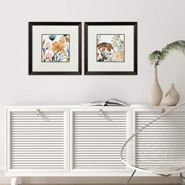slide 2 of 4, Paragon Wildflower Square Framed Art - Set of 2 2-piece Set
