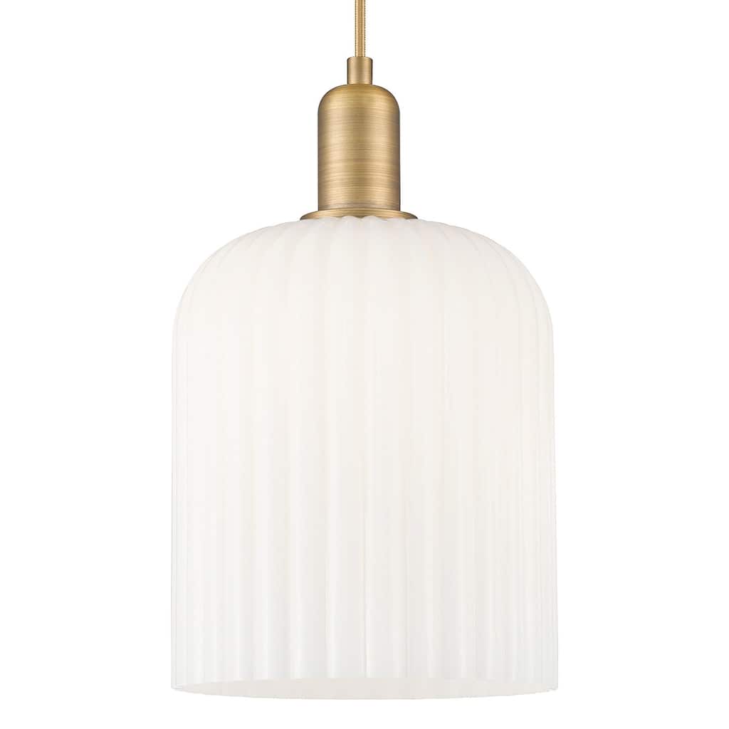 Innovations Lighting 716-1P-G559-8GWH Bridal Veil 8" Wide Cord Hung