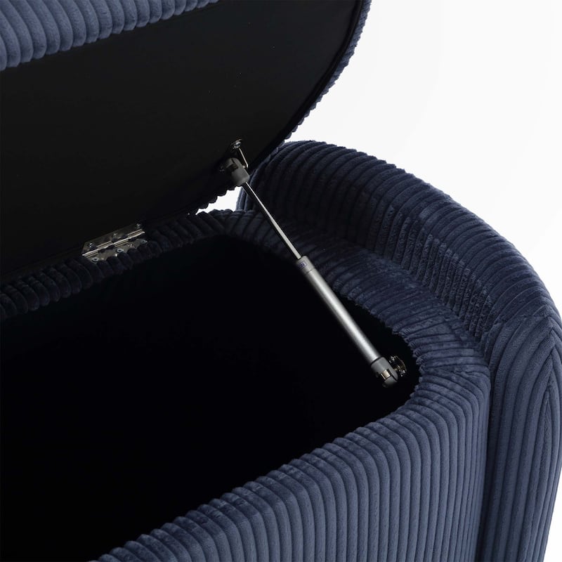 Bedroom Storage Ottoman End Bench with Safety Hinge