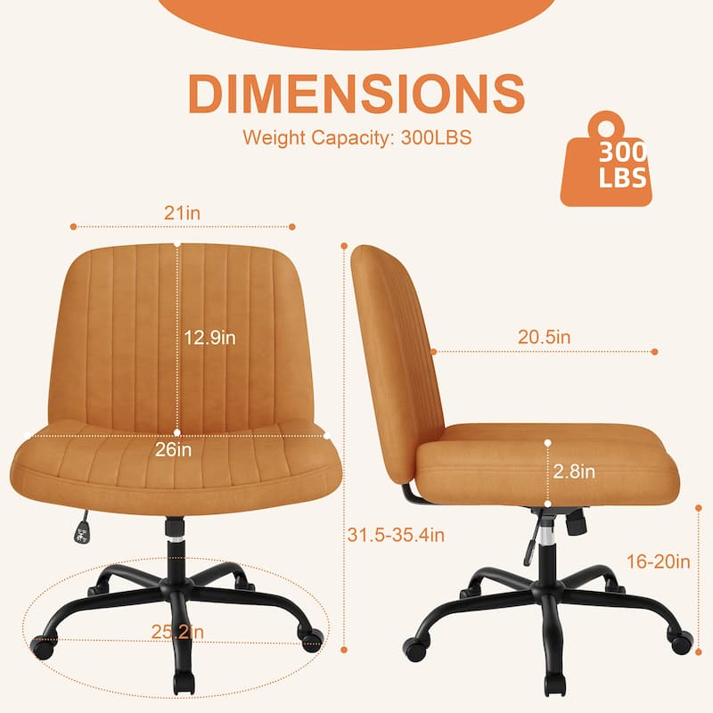 Futzca Swivel Office Ergonomic Chair with Adjustable Height & Tilt