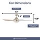 preview thumbnail 6 of 8, 52" Prominence Home Ashby Indoor Glam Ceiling Fan with Remote, Champagne