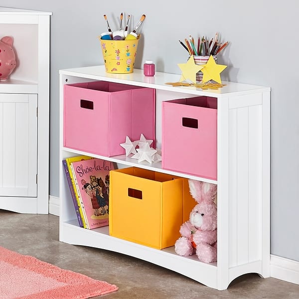 slide 2 of 11, RiverRidge Kids Playroom Horizontal Toy Organizer Bookshelf with Open Storage Shelves