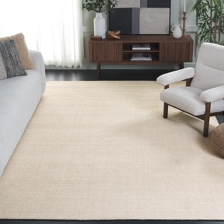 SAFAVIEH Handmade Himalaya Mayyadah Solid Wool Rug