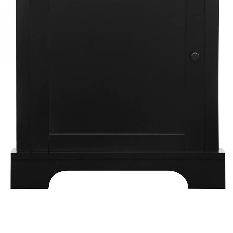 Corner Tall Bathroom Cabinet, Freestanding Kitchen Pantry Cabinet, Triangle Storage Cabinet with 3 Drawers & Adjustable Shelves