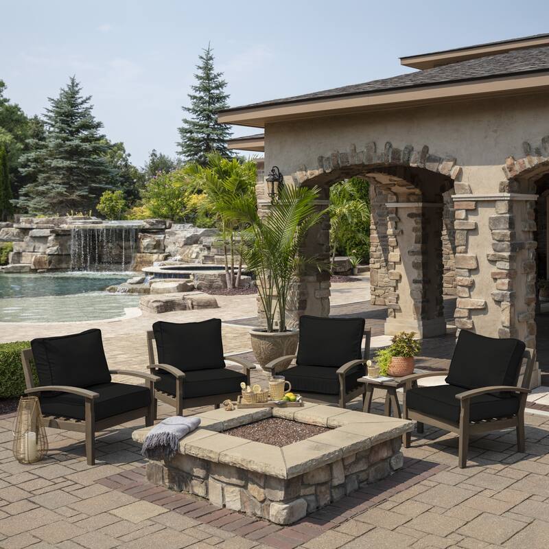 Arden Selections ProFoam Outdoor Plush Deep Seat Set