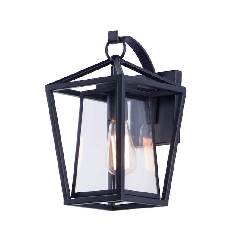 Maxim Artisan Single Light 14" Tall Outdoor Wall Sconce - Black