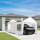 preview thumbnail 33 of 81, Heavy-Duty Metal Carport with Upgraded Galvanized Steel Roof – Ideal Shelter for Cars, Boats, and Tractors