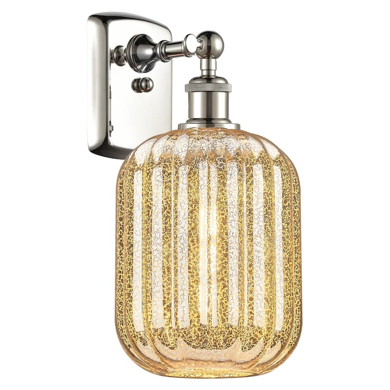 Innovations Lighting 516-1W-13-7 Preston Sconce Preston 13" Tall Wall - Polished Nickel / Mercury