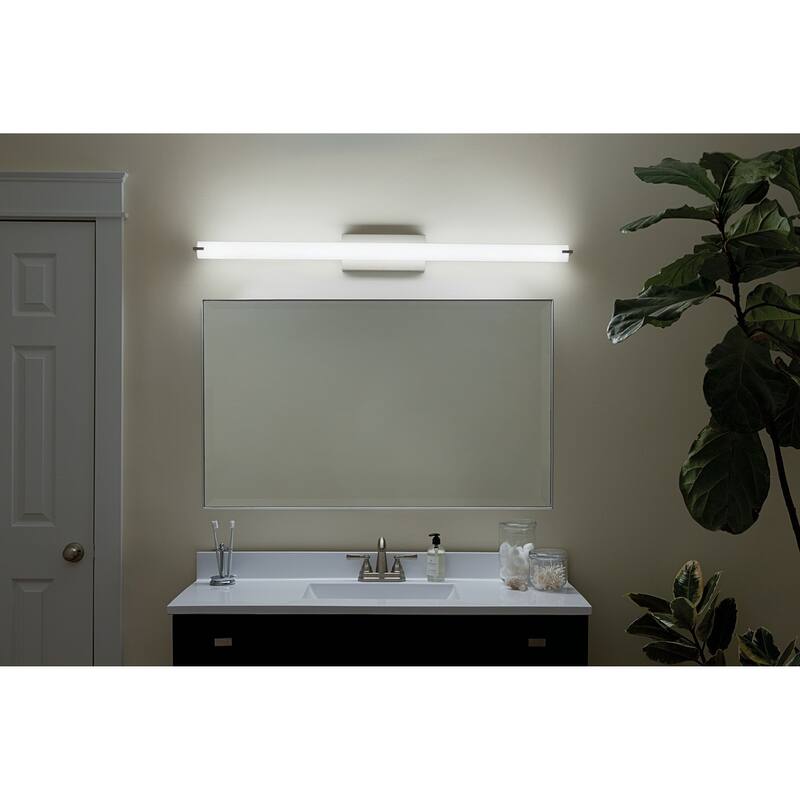 Kichler Lighting Transitional 49-inch Brushed Nickel LED Linear Bath/Vanity Light