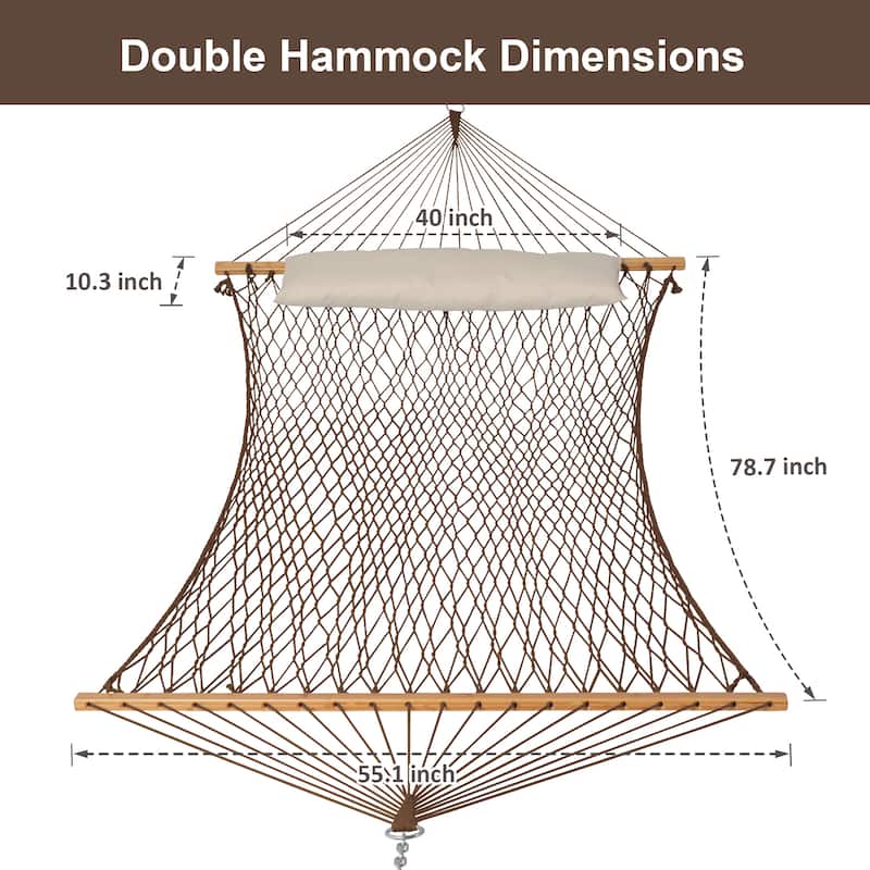2 Person Cotton Rope with Stand