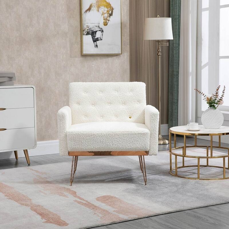 Modern Upholstered Velvet Accent Chair