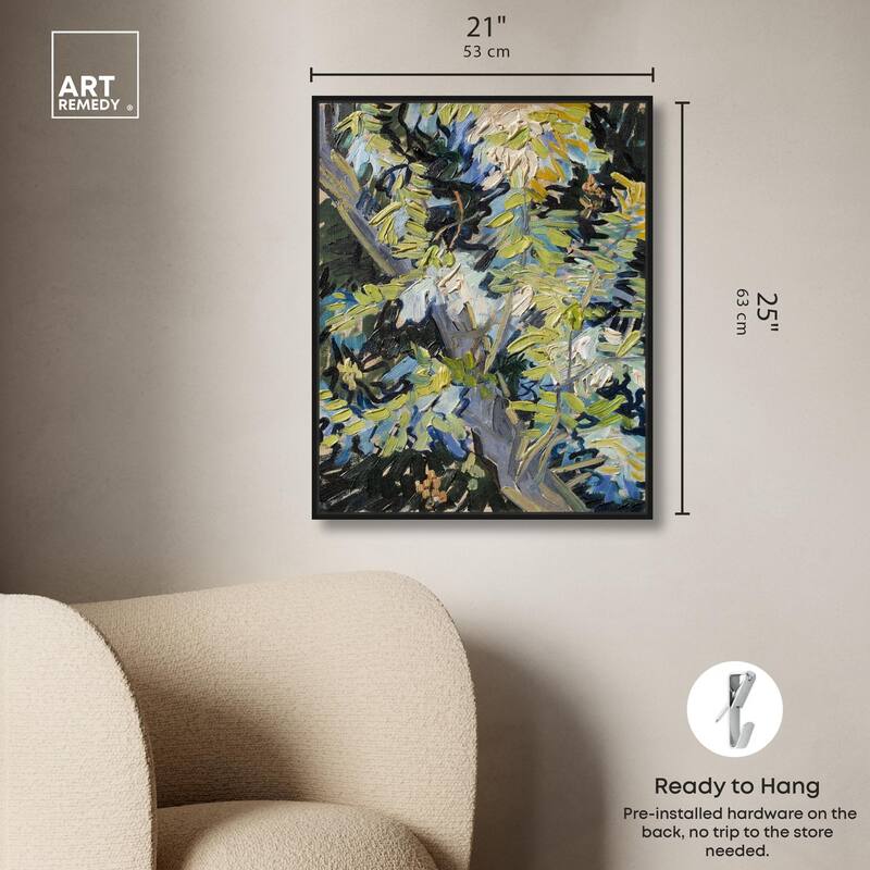Blossoming Acacia Branches 1890 Canvas by Art Remedy