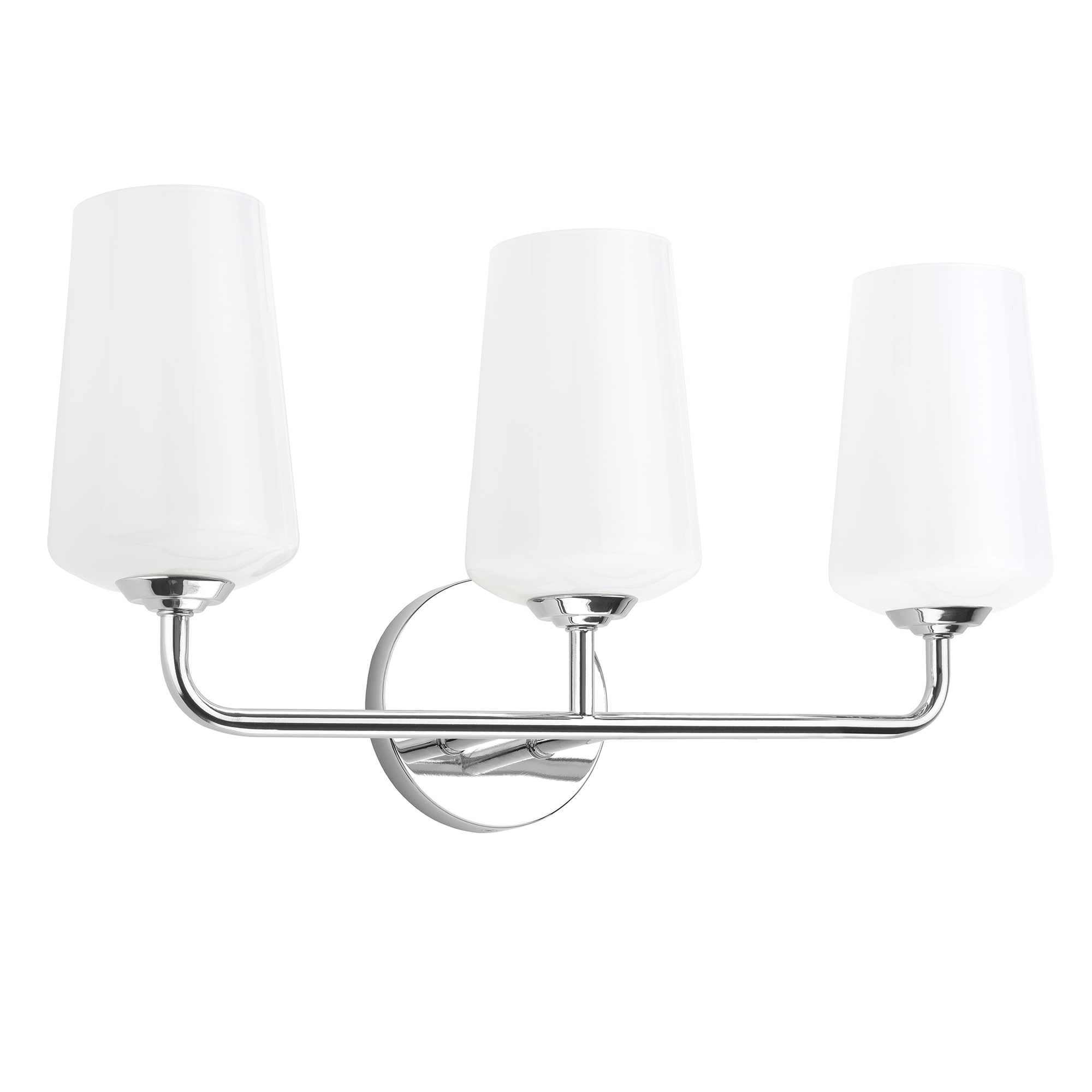 Celino Three-Light Bath & Vanity with White Glass - 23
