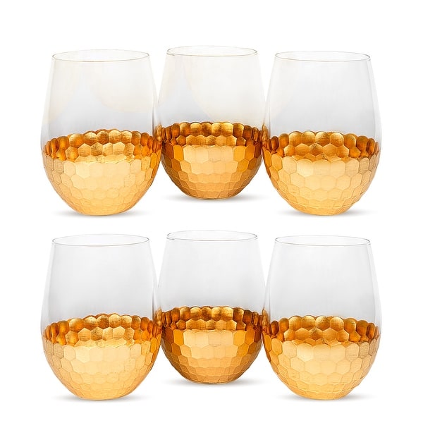 American Atelier Daphne Stemless Goblet Set of 6 18 oz. On Sale