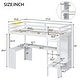 preview thumbnail 15 of 20, Cottage Concise Style Twin Size Wood Loft Bed with Built-In Ladder,L-shaped Desk and Wardrobe Under-Bed,Safety Guaranteed
