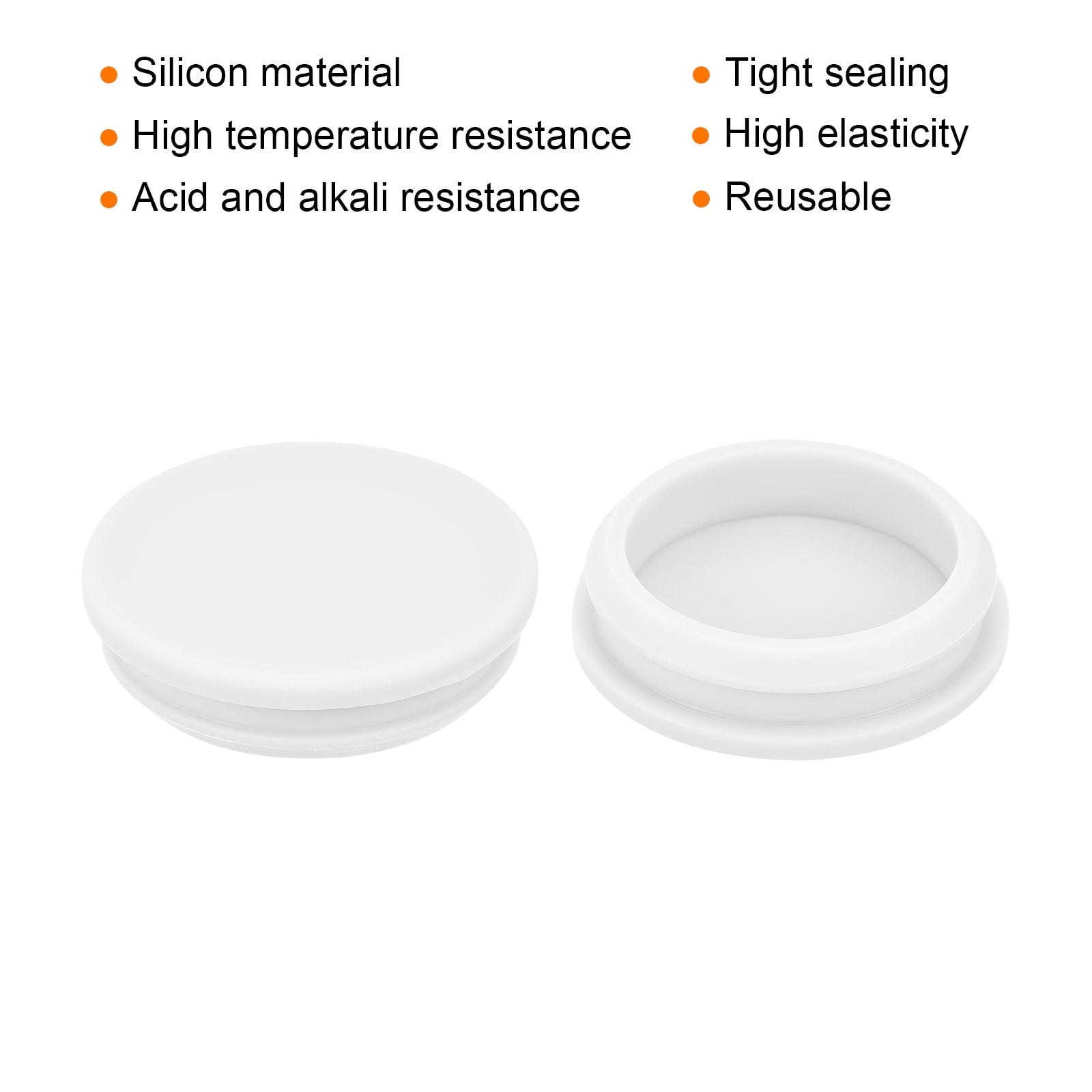 Silicone Snap in Locking Hole Plugs,Panel Seal Cover Round for Kitchen Bulkheads Waterproof Sealing Plugs