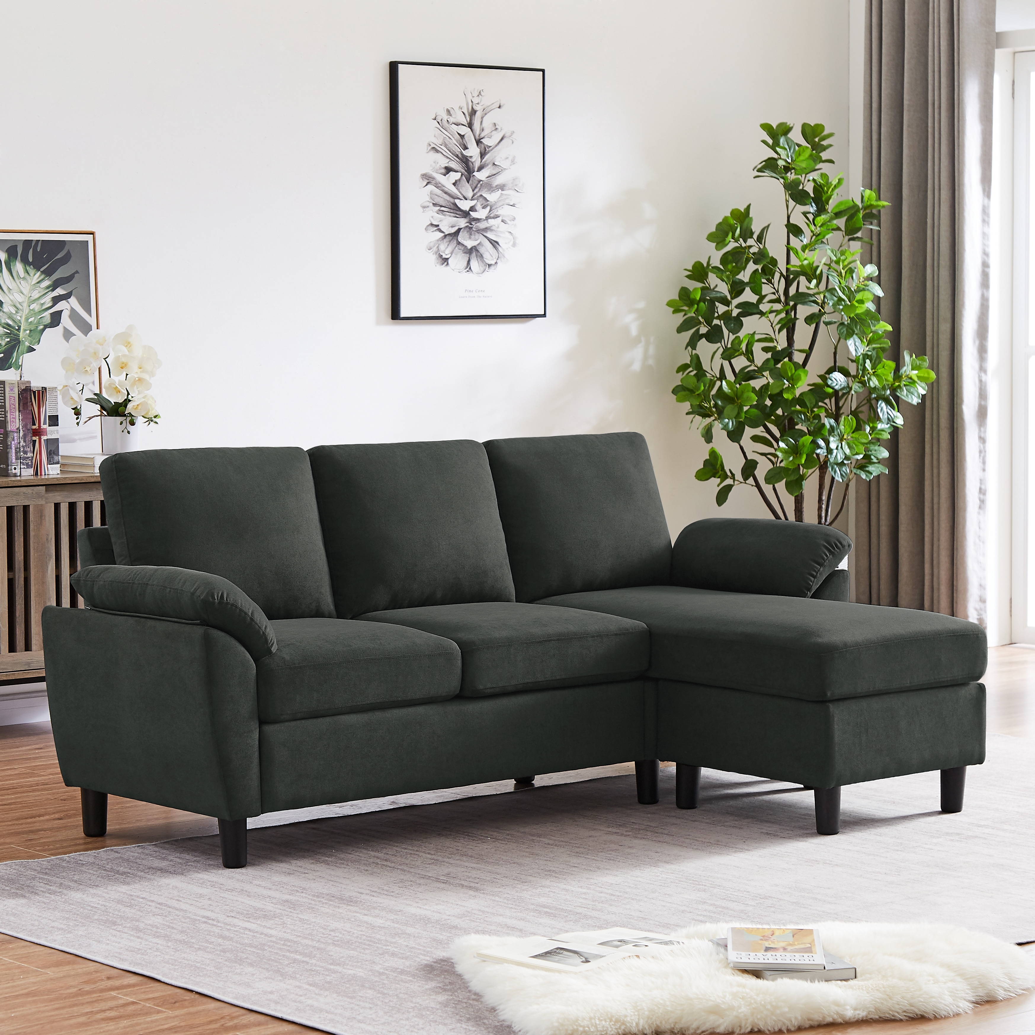 Sofa hot sale plus ottoman