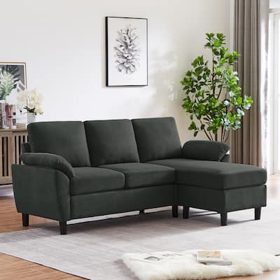 Jarenie Sofa Couch Upholstered L Shape Sectional Sofas Sets for Living Room