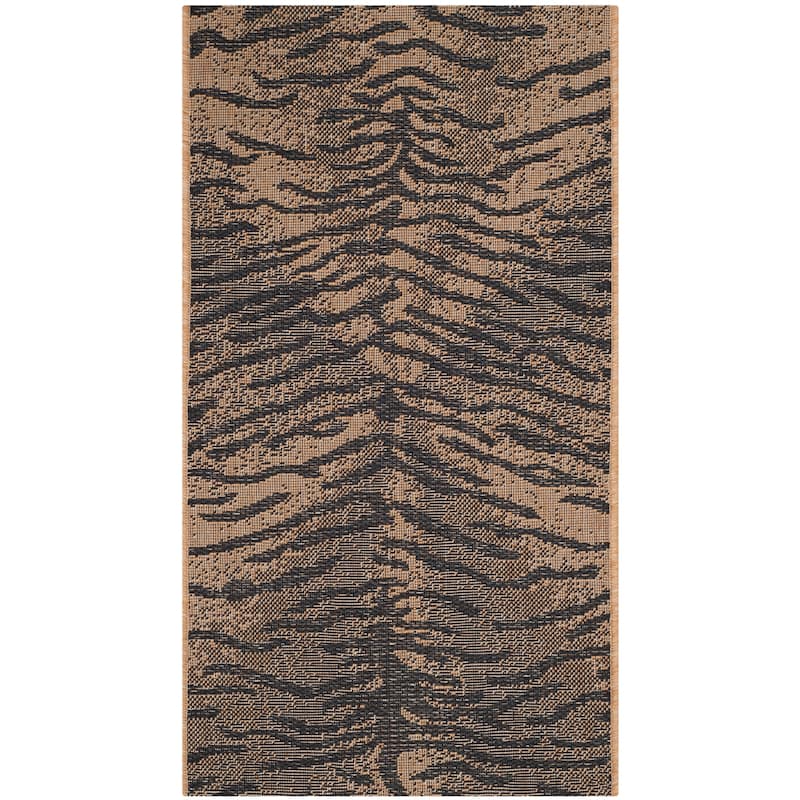 SAFAVIEH Courtyard Munawar Indoor/ Outdoor Waterproof Patio Backyard Rug
