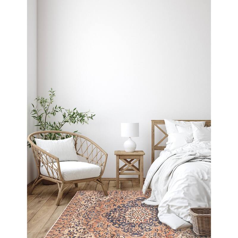 ECARPETGALLERY Hand-knotted Antalya Vintage Copper Wool Rug - 6'7 x 10'1