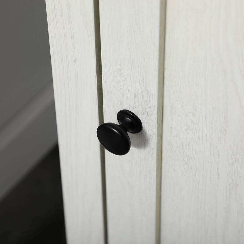 Kleankin Slim Bathroom Storage Cabinet With Triple Open Shelves