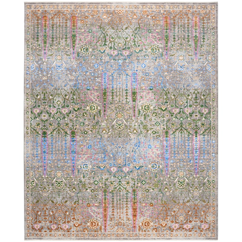 Nourison Quaint Harmony Indoor only Blue Floral Area Rug
