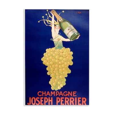 Stupell Vintage Perrier Champagne Wall Plaque Art Design By Marcus Jules