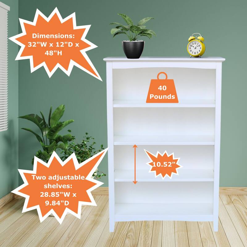 Porch & Den Solid Wood Shaker Bookcase