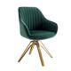 Art Leon Classical Swivel Office Accent Arm Chair with Golden Legs