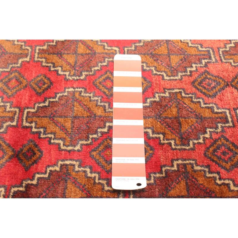 ECARPETGALLERY Hand-knotted Teimani Red Wool Rug - 2'7 x 4'4