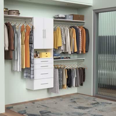 ClosetMaid SuiteSymphony Modern 4-Drawer 2-Door Hanging Closet System