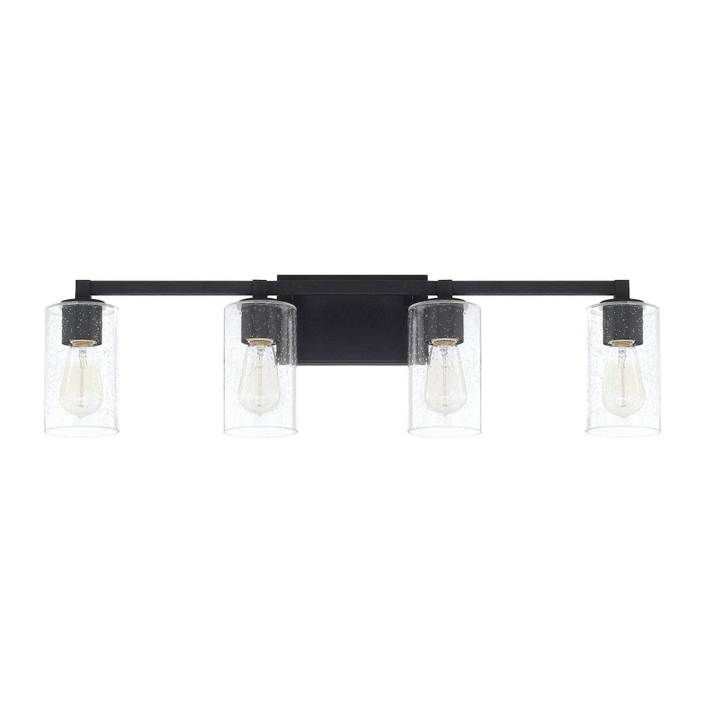Ravenwood 4-light Black Iron Bath/ Vanity Fixture