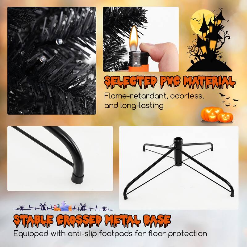 Gymax 6/7/8 Halloween Tree Artificial Decoration Tree w758/1040/1408 - See Details