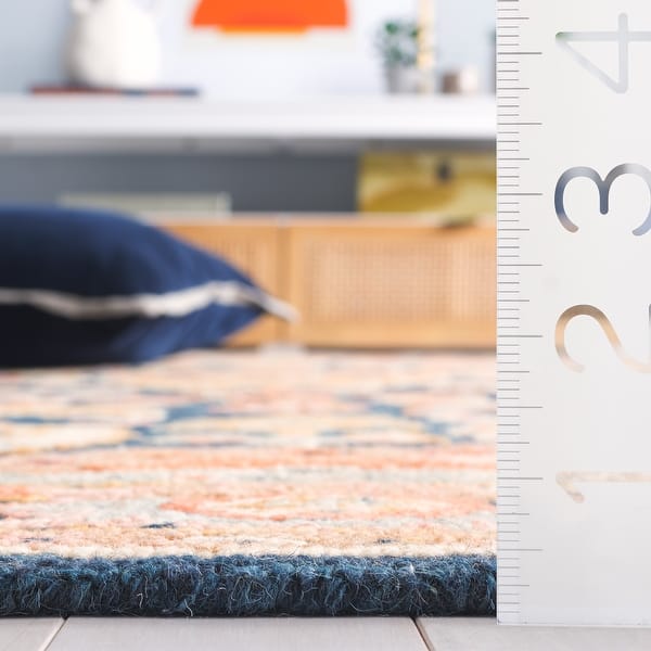 SAFAVIEH Handmade Metro Helly French Country Floral Wool Rug