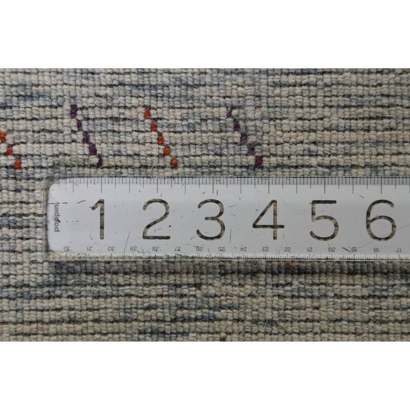 Hand Knotted Oriental 100% Wool Carpet Tribal Animal Pictorial Greys & Charcoal Gabbeh Area Rug - 10' 0'' X 8' 3''